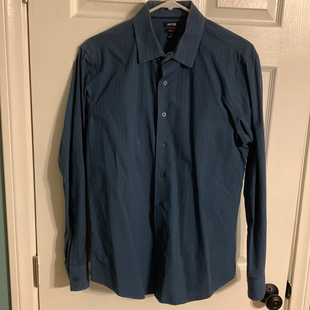 Apt 9 Mens Long Sleeve Dress Shirt